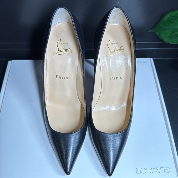 Christian Louboutin Black leather heel - sz 37 - // 7 - Picture 2 of 12